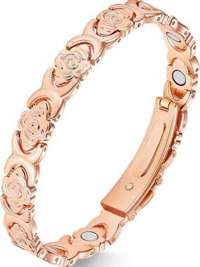 Magnetic Therapy Copper Bracelet for Women - Pain Relief, Arthritis Support